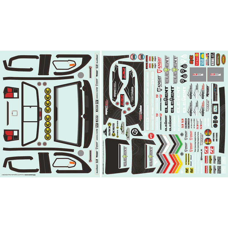 Element RC Enduro Knightwalker Decal Sheet EL42280