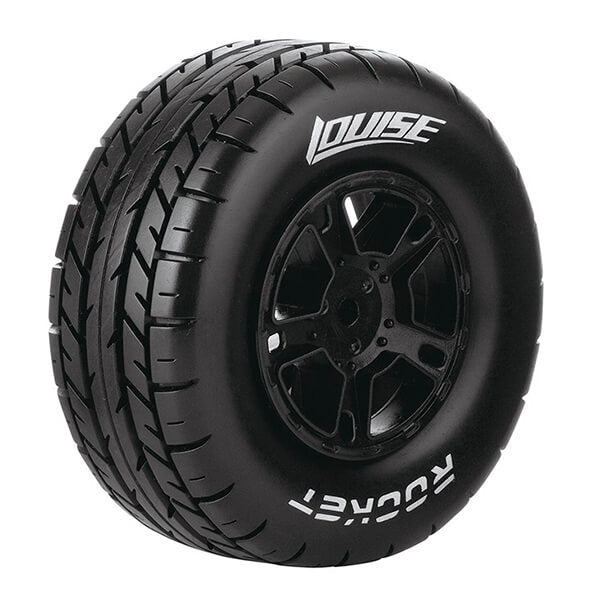 Louise RC Sc-Rocket 1:10 Fr/Rr Soft Arrma Senton 6S Black 17mm Hex L-T3154SBM