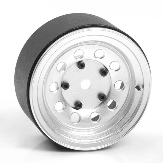 RC4WD Burato 2.2" Beadlock Wheels w/Center Caps (Silver)