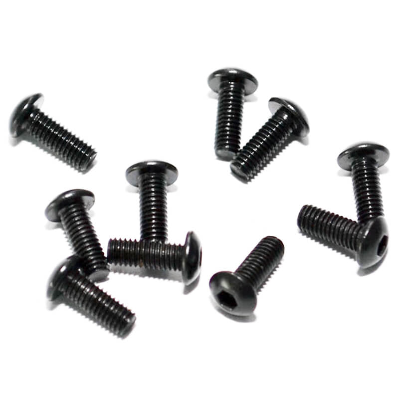 RC4WD Steel Button Head Cap Screws M3 X 8mm (10) Z-S0652