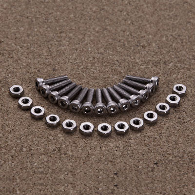 Gmade S/Less Steel Hex Bolts/ Nuts for 1.9 Vr01 B/Locks (2) GM72101