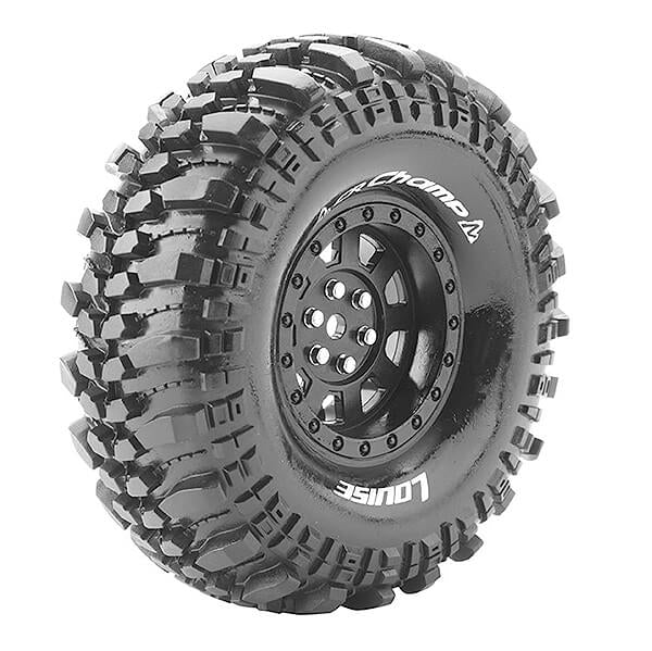 Louise RC Cr-Champ 1:10 Super Soft Black Hex 12mm L-T3231VB