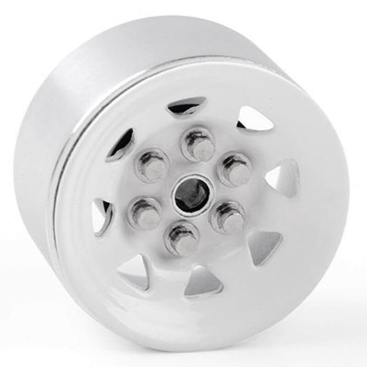 RC4WD Stamped Steel 0.7" Stock Beadlock Wheels (White) Z-W0068