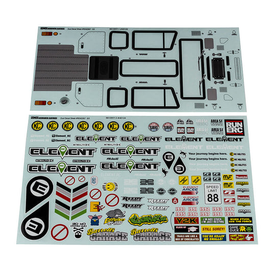 Element RC Enduro Zuul Decal Sheet EL42357