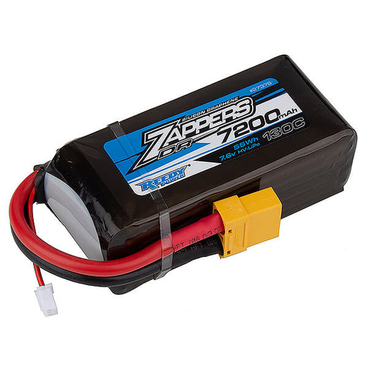Reedy Zappers DR 7200mAh 130V 7.6V Hv Shorty Soft XT90 LiPo Battery AS27376