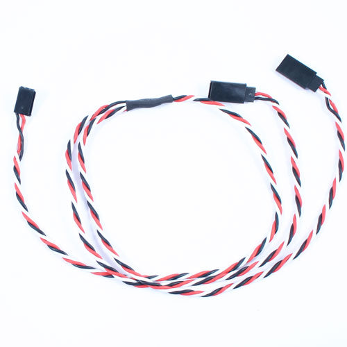 Etronix 60cm 22AWG Futaba Twisted Y Extension Wire ET0755