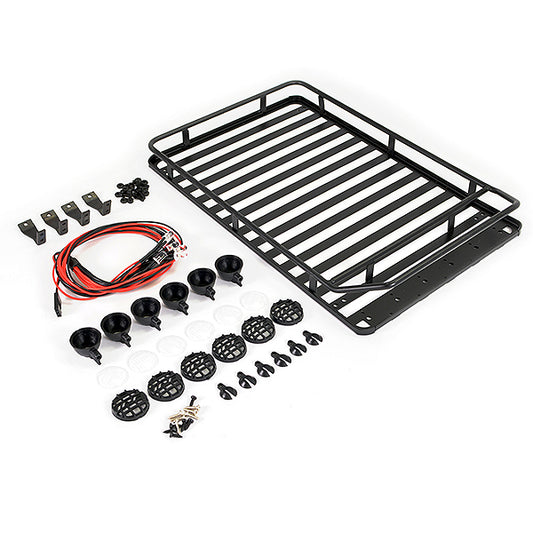 Fastrax Rooftop Luggage Rack w/Led Spot Lights (233X157X36mm) FAST2304