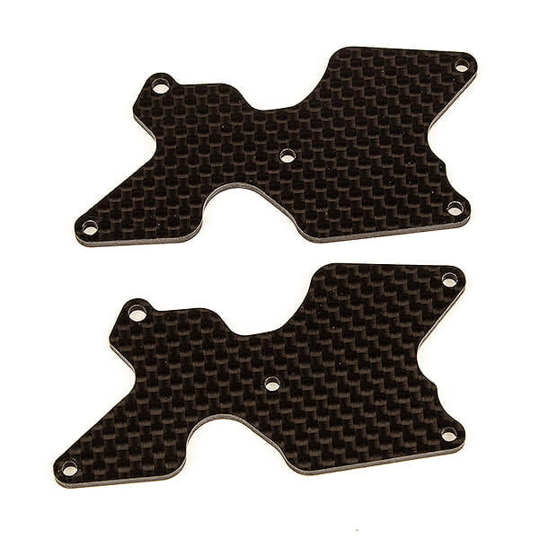 Team Associated RC8B4 Ft Rear Suspension Arm Inserts, Carbon AS81542
