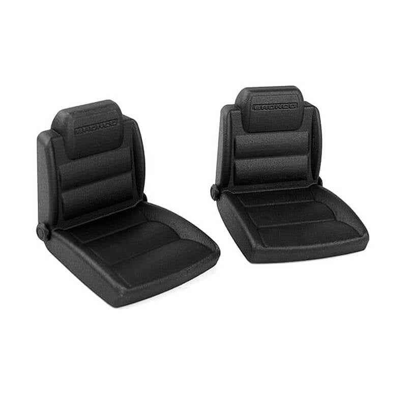 RC4WD Bucket Seats for Axial SCX10 III Early Ford Bronco (Black)