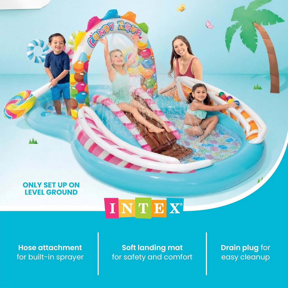 Intex Candy Zone Inflatable Play Centre Paddling Pool