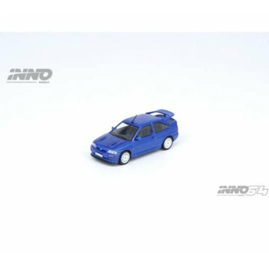 Inno64 Ford Escort RS Cosworth Blue RHD w/Oz Wheels 1:64 Diecast Model