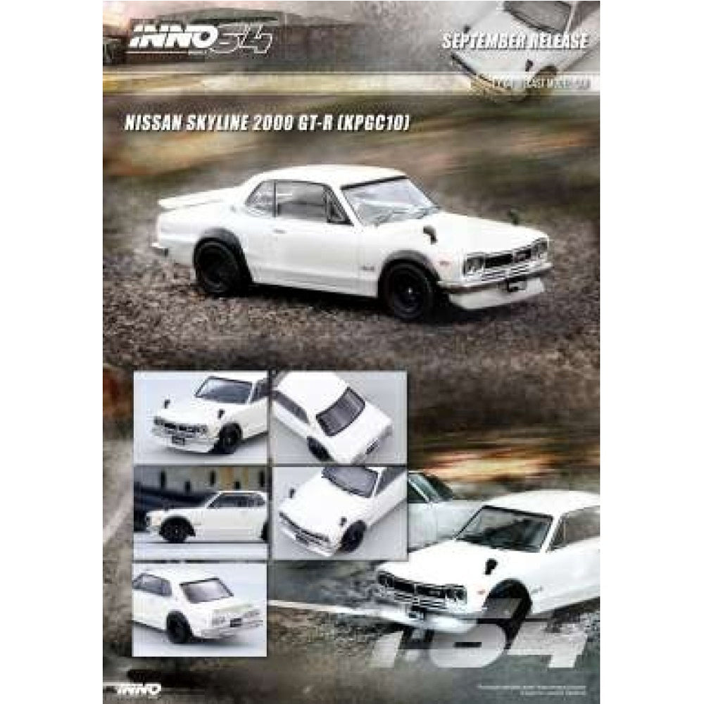 Inno64 Nissan Skyline 2000 GT-R (KPGC10) - White