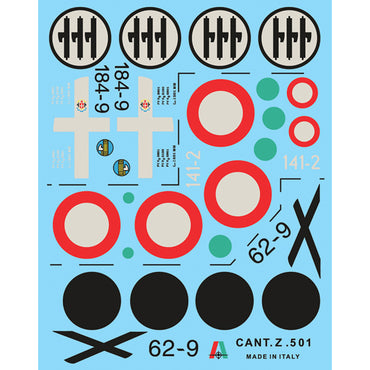 Italeri 112 Italian Flying Boat CANT Z.501 Gabbiano 1:72 Model Kit
