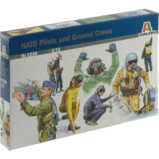 ITALERI 1246 NATO Pilots and Ground Crew 1:72 Aircraft Figures Model Kit