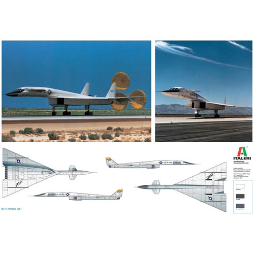 ITALERI XB-70 Valkyrie 1282 1:72 Aircraft Model Kit
