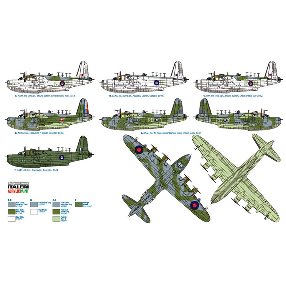ITALERI RAF Sunderland MKIII 1352 1:72 Aircraft Model Kit