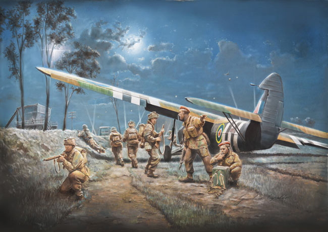ITALERI AS.51 Horsa Mk1/11 & Brit Para D-Day 1356 1:72 Aircraft Model Kit