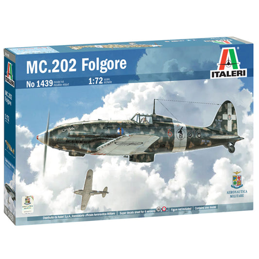Italeri 1439 MC.202 Folgore 1:72 Plastic Model Aircraft Kit
