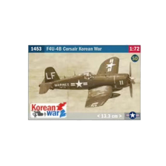 Italeri 1453 F-4U/4B Corsair Korean War US Fighter Plane 1:72 Plastic Model Kit