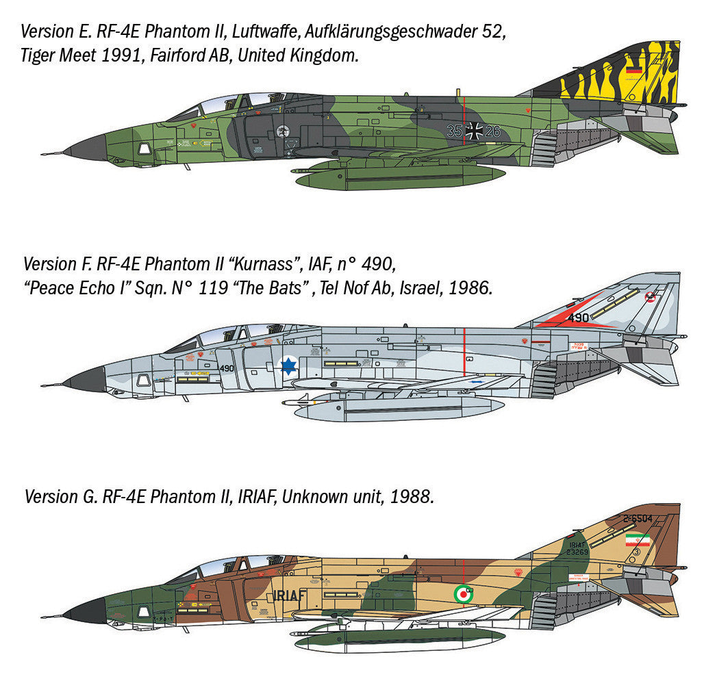 Italeri 1477 McDonnell Douglas RF-4C/E Phantom II 1:72 Model Kit