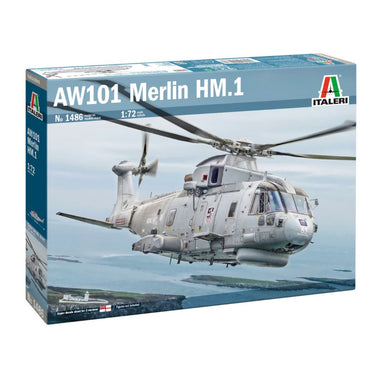 Italeri 1486 AW-101 Merlin HM 1 1:72 Model Kit