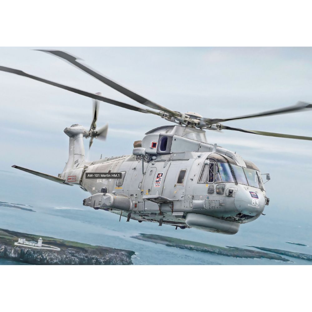 Italeri 1486 AW-101 Merlin HM 1 1:72 Model Kit