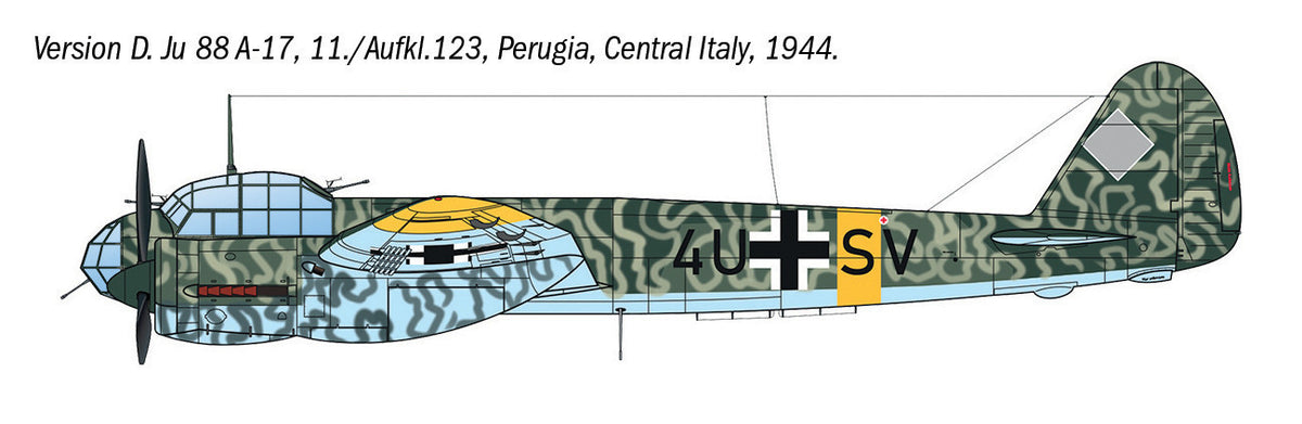 Italeri 1489 Junkers Ju 88 A-17 Torpedo Bomber 1:72 Model Kit