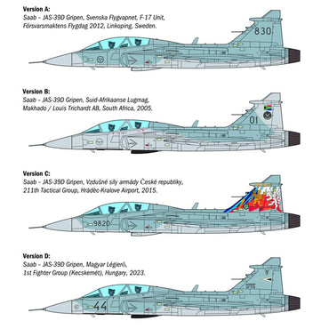 Italeri 2664 Saab JAS-39D Gripen Twin Seater 1:48 Model Kit