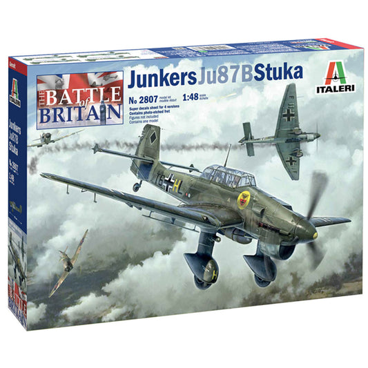 Italeri 2807 Ju-87B Stuka Battle of Britain 80th Anniv. 1:48 Model Plane Kit