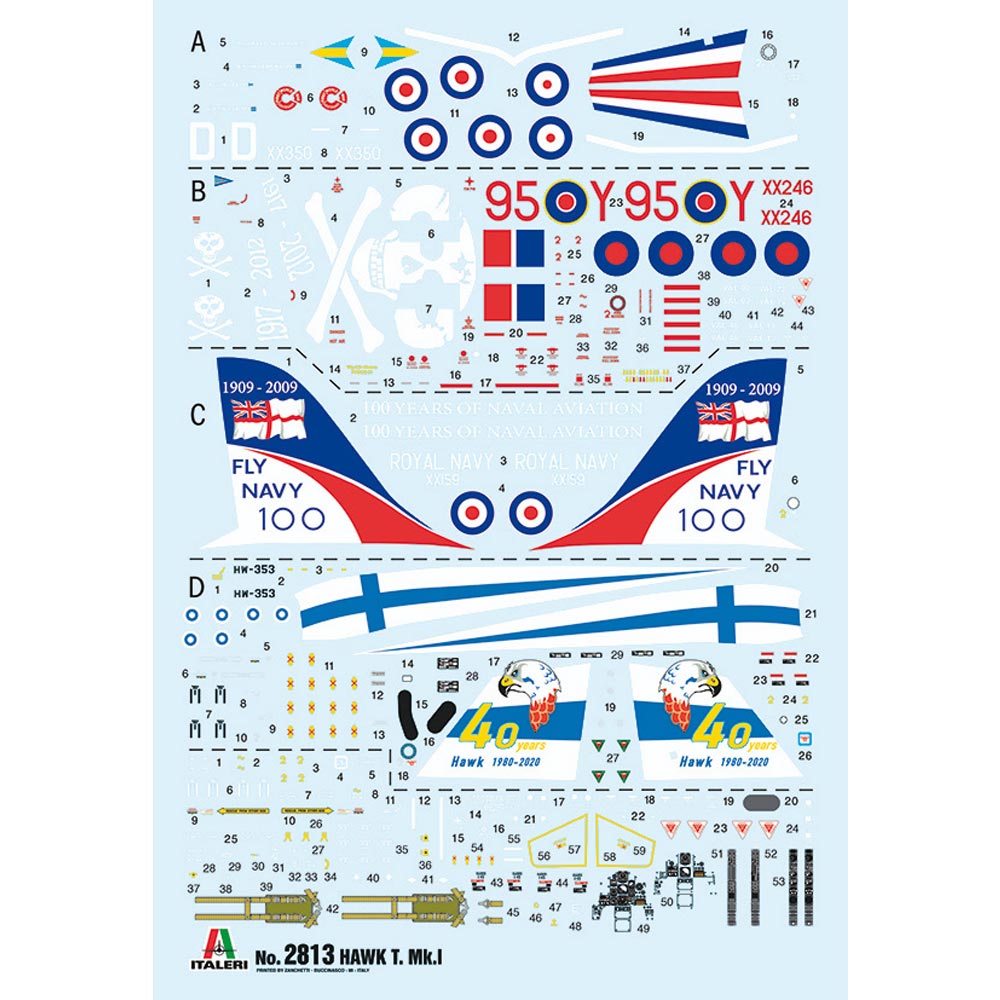 Italeri BaE Hawk T MkI 1:48 2813 Plastic Model Aircraft Kit