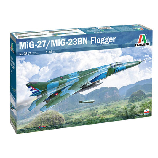 Italeri 2817 Mig-23BN / Mig 27D Flogger 1:48 Plastic Plane Model Kit