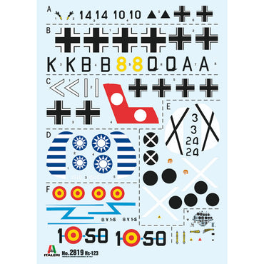 Italeri 2819 Henschel Hs123 1:48 Plastic Model Aircraft Kit