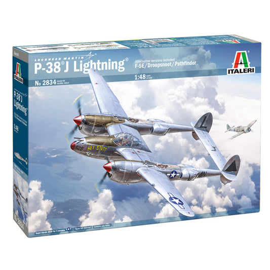 Italeri 2834 Lockheed P-38 J Lightning 1:48 Model Kit