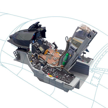 Italeri 2990 F-16 Fighting Falcon Cockpit 1:12 Plastic Model Kit