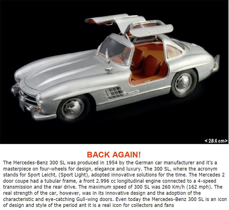 ITALERI Mercedes 300SL Gull Wing 3612 1:16 Car Model Kit