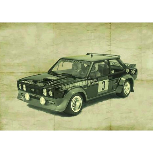 Italeri 3667 Fiat 131 Abarth Rally OLIO FIAT 1:24 Model Kit