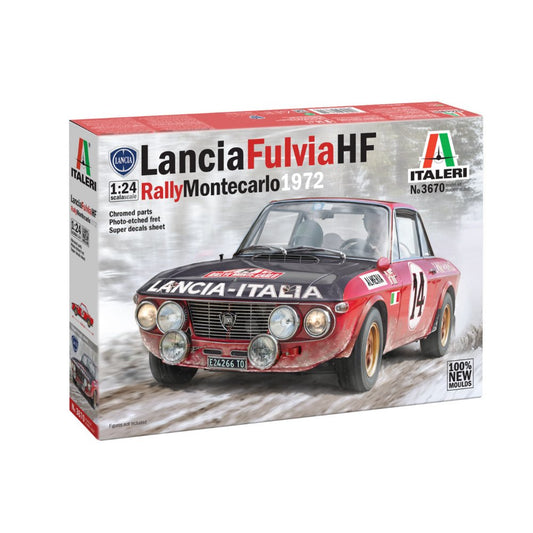 Italeri 3670 Lancia Fulvia HF Rally Monte Carlo 1972 1:24 Model Kit