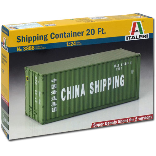 ITALERI 20ft Container 3888 1:24 Model Kit Trucks
