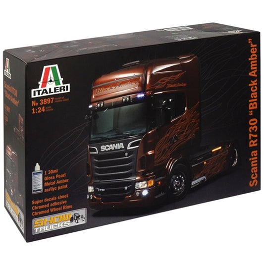 ITALERI 3897 Scania R730 'Black Amber' 1:24 Truck Model Kit