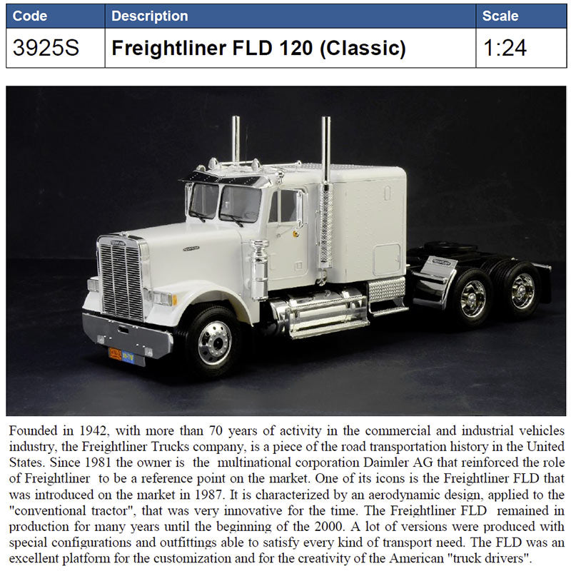 ITALERI Freightliner FLD 120 (Special) 3925 1:24 Truck Model Kit