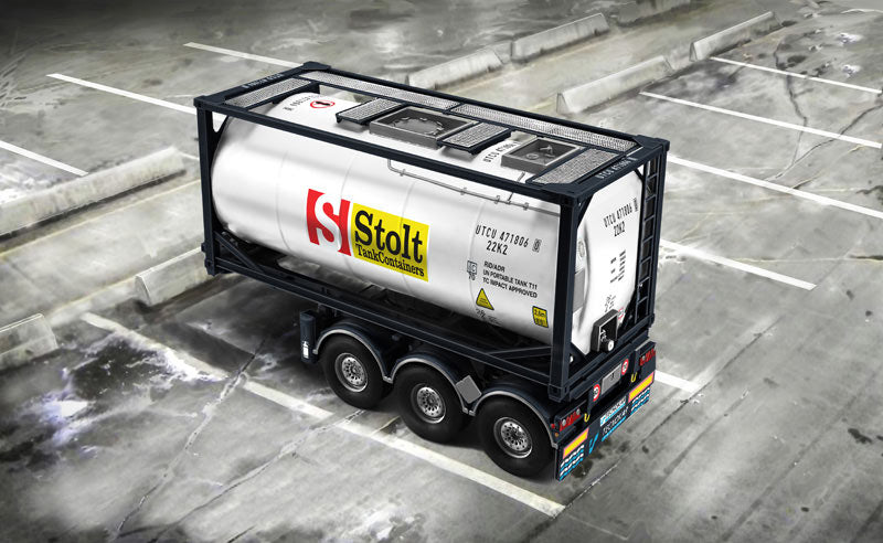 ITALERI Tecnokar Trailer with 20ft Tank 3929 1:24 Truck Model Kit