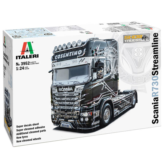 Italeri 3952 Scania R730 Streamline 4x2 Show Truck 1:24 Plastic Model Kit