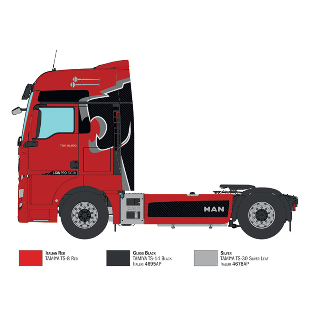 Italeri 3959 MAN - TGX 18-500 XXL Lion Pro Edition 1:24 Model Kit