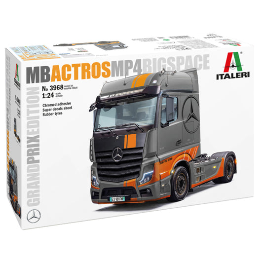 Italeri 3968 Mercedes Benz Actros MP4 Big Space Grand Prix Ed. 1:24 Model Kit