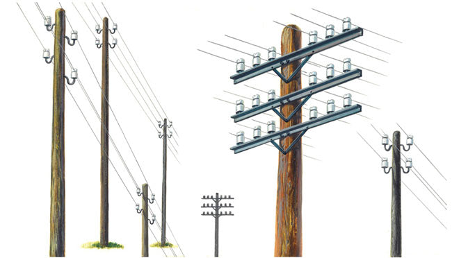 ITALERI Telegraph Poles 404 1:35 Model Kit