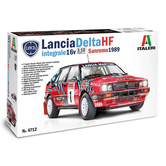 Italeri 4712 Lancia Delta HF Integrale 16V 'San Remo 1989' 1:12 Car Model Kit