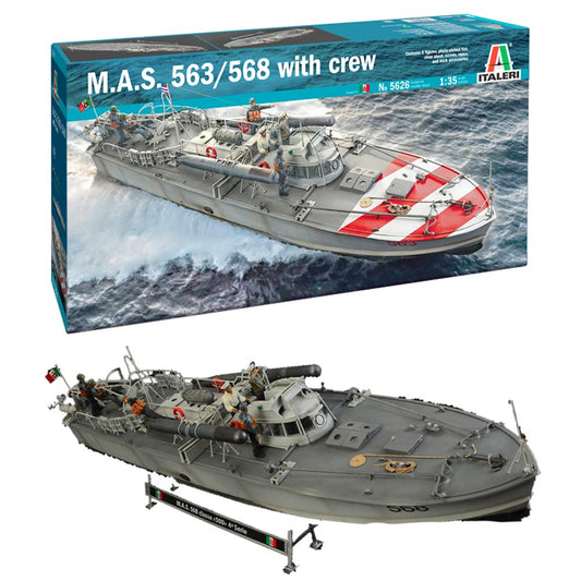 Italeri M.A.S. 568 4 Series with crew 1:35 5626 Plastic Model Kit