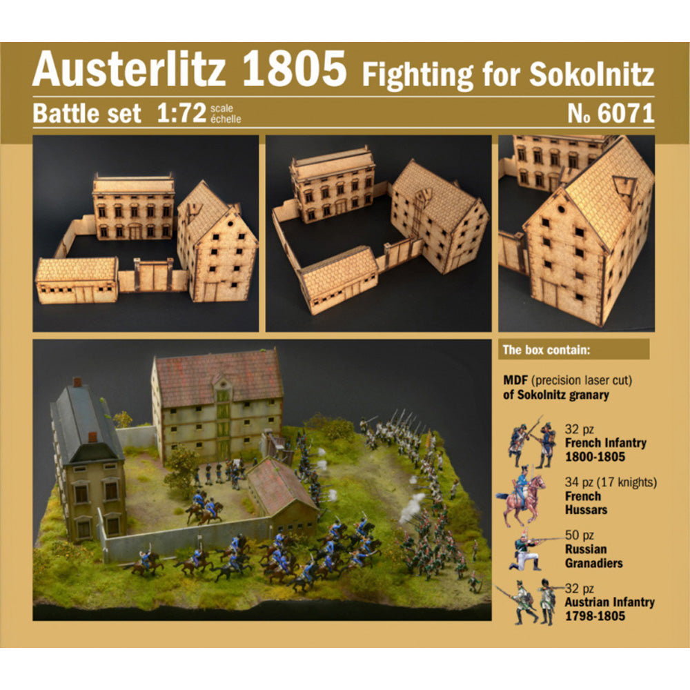 Italeri 6071 Austerlitz 1805 Fighting for Sokolnitz Battle Set 1:72 Model Kit