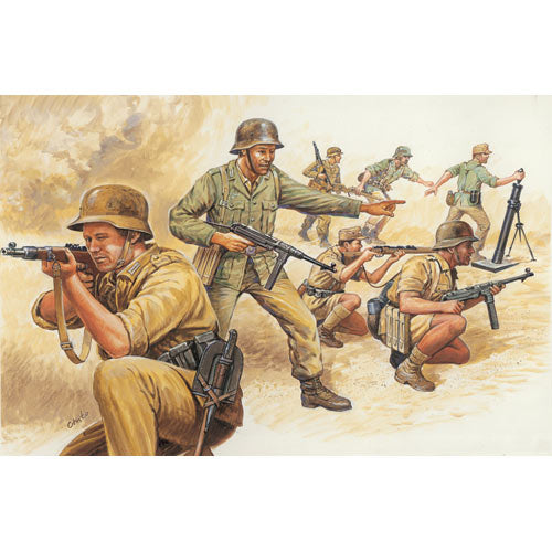 ITALERI German Afrika Corps WWII 6076 1:72 Model Kit Figures