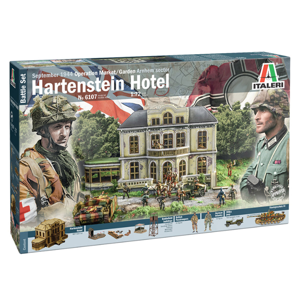 Italeri 6107 Hartenstein Hotel Operation Market Battle Set 1:72 Model Kit